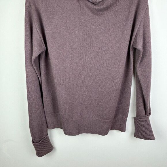 Paige Raundi Cutout Shoulder Sweater Truffle Taupe Wool Knit Turtleneck sz S EUC - Picture 4 of 14